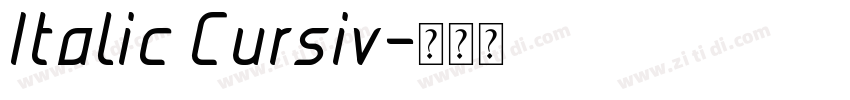 Italic Cursiv字体转换 Italic Cursiv字体转换